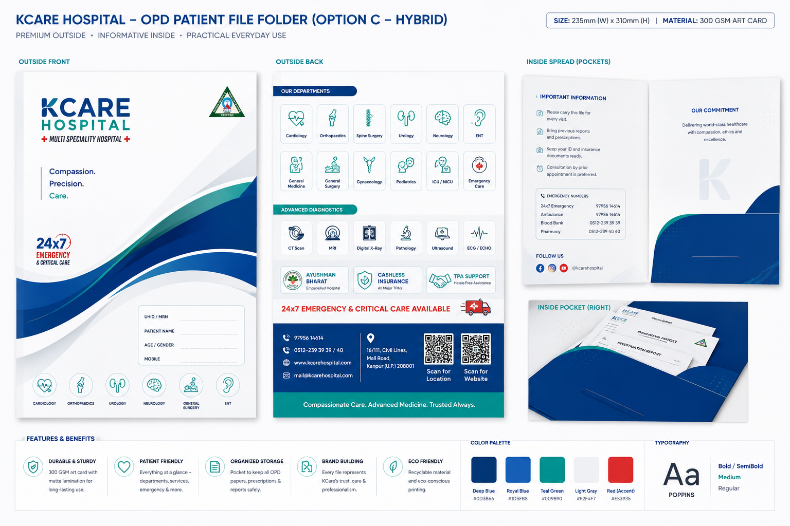 OPD patient file folder